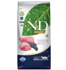 Kuivtoit kassidele Farmina N&D Prime Cat Lamb & Blueberry Adult 5 kg price and information | Dry cat food and cat crackers | hansapost.ee