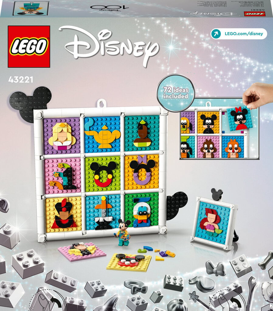 43221 LEGO® Disney sajand Disney animatsioonitegelasi цена и информация | Klotsid ja konstruktorid | hansapost.ee