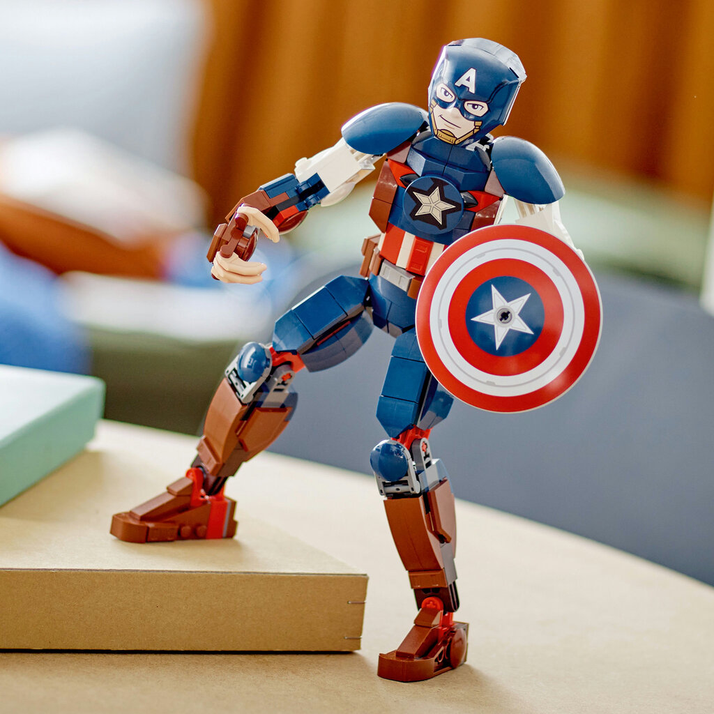 76258 LEGO® Marvel Captain America ehitatav figuriin hind ja info | Klotsid ja konstruktorid | hansapost.ee