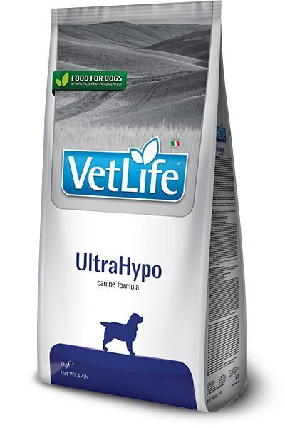 Kuivtoit koertele Farmina Pet Food ULTRAHYPO CANINE 2 kg, kalaga цена и информация | Koerte kuivtoit ja krõbinad | hansapost.ee