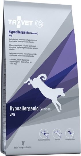 Kuivtoit koertele Trovet Hypoallergenic VPD 10 kg, hirvelihaga цена и информация | Koerte kuivtoit ja krõbinad | hansapost.ee