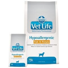 Kuivtoit koertele Farmina Vet Life hüpoallergeenne kala ja kartuliga, 12 kg price and information | Dry dog food and crisps | hansapost.ee