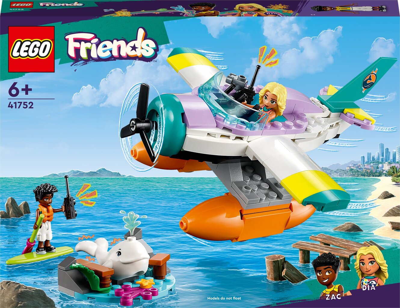 41752 LEGO® Friends Mere päästelennuk hind ja info | Klotsid ja konstruktorid | hansapost.ee