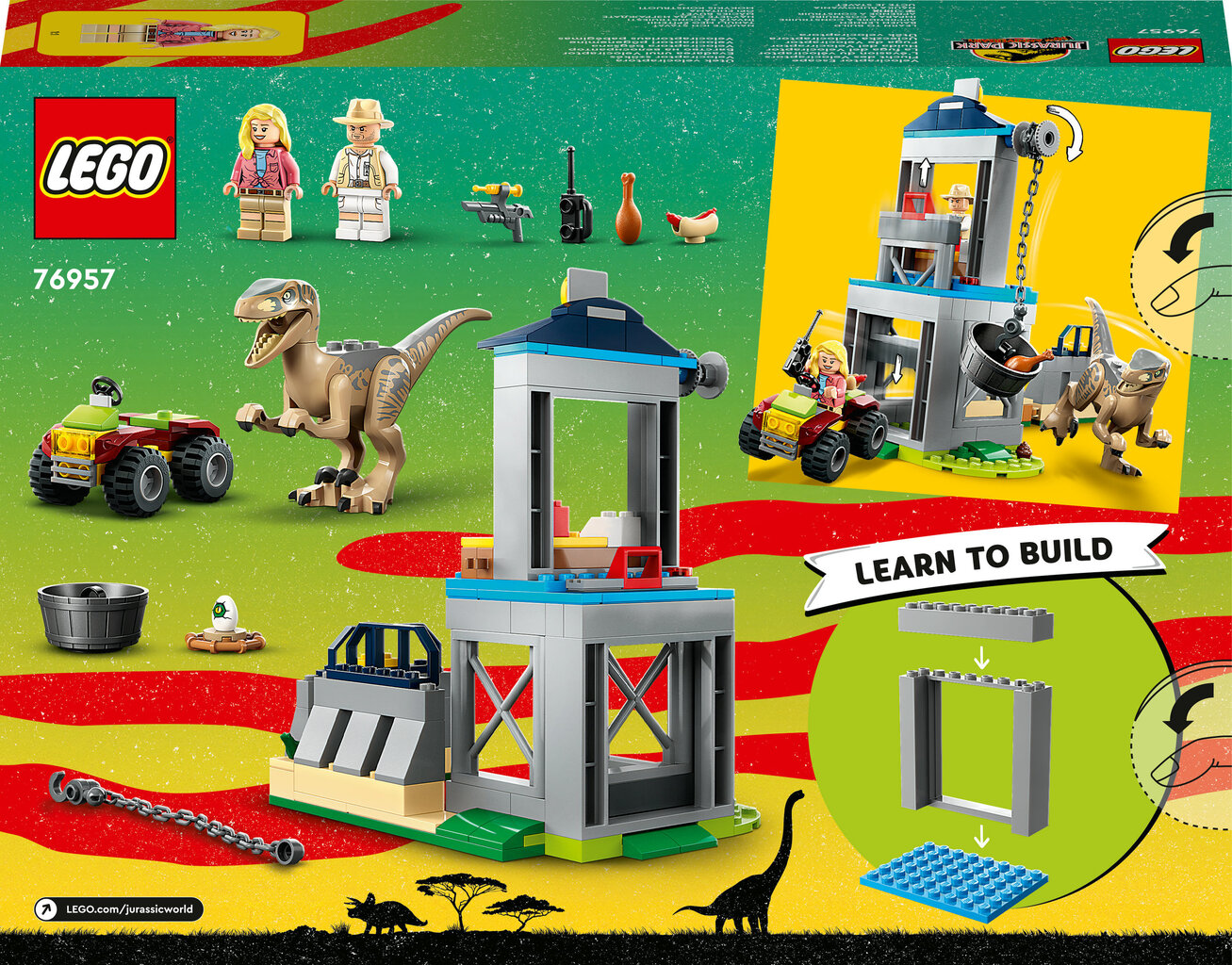 76957 LEGO® Jurassic World Velociraptori põgenemine hind ja info | Klotsid ja konstruktorid | hansapost.ee