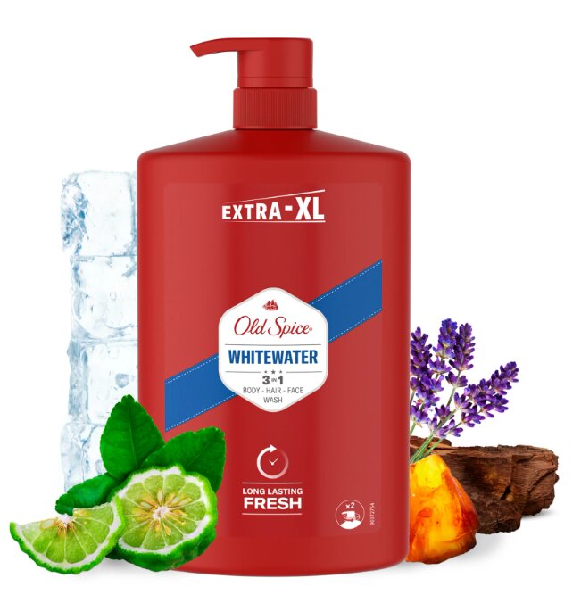 Dušigeel Old Spice Whitewater meestele, 1000 ml hind ja info | Dušigeelid, õlid | hansapost.ee