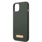 Guess GUHMP13MSBPLA iPhone 13 6,1" zielony|khaki hard case Silicone Logo Plate MagSafe hind ja info | Telefonide kaitsekaaned ja -ümbrised | hansapost.ee