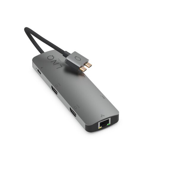 linq LQ48011 7in2 D2 Pro MST USB-C mitme pordiga jaotur hind ja info | USB adapterid ja jagajad | hansapost.ee