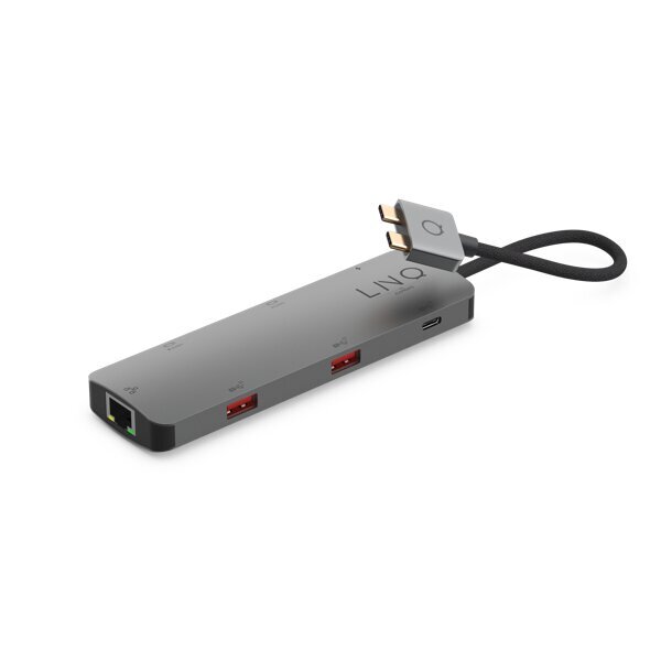 linq LQ48011 7in2 D2 Pro MST USB-C mitme pordiga jaotur цена и информация | USB adapterid ja jagajad | hansapost.ee