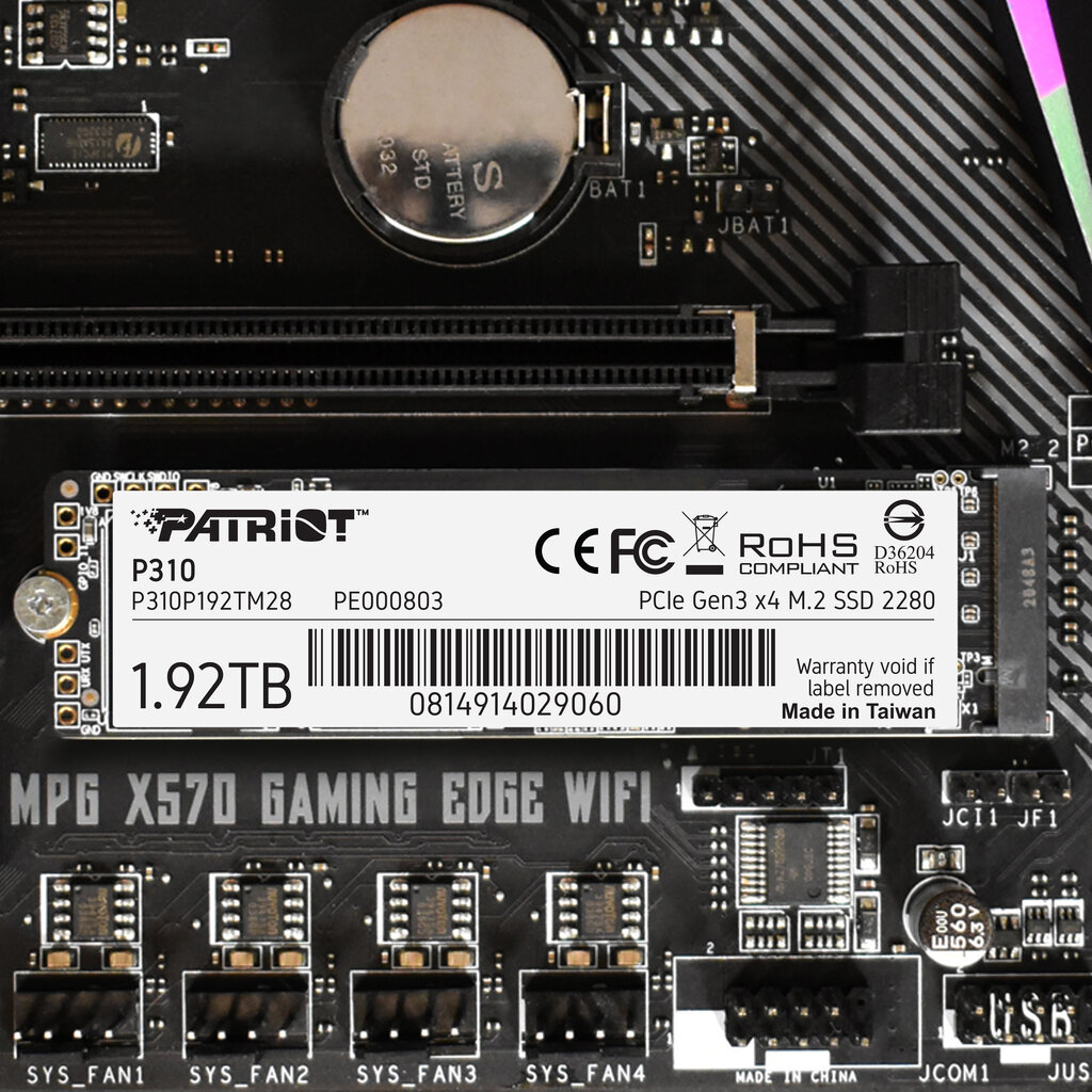 Patriot P310, 1,92 TB hind ja info | Sisemised kõvakettad | hansapost.ee