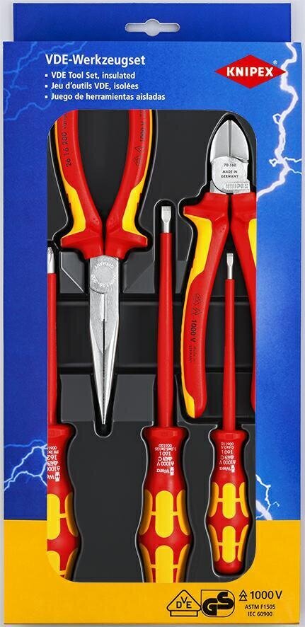 Tööriistakomplekt Knipex 5-osaline hind ja info | Käsitööriistad | hansapost.ee