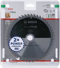 BOSCH SAW STANDARD WOOD ACCU 190x30x48z цена и информация | Пилы, циркулярные станки | hansapost.ee