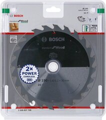 BOSCH SAW STANDARD WOOD ACCU 190x30x48z цена и информация | Пилы, циркулярные станки | hansapost.ee