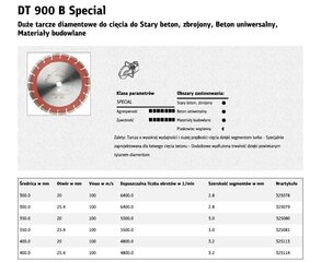 Отрезной диск Klingspor DT600B цена и информация | Механические инструменты | hansapost.ee