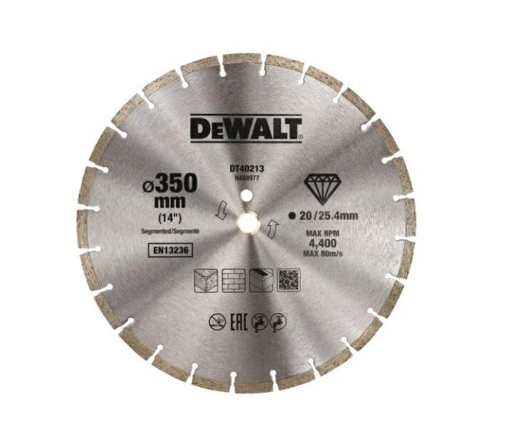 DEWALT teemanttera 350x25.4mm цена и информация | Elektrilised saed, ketassaed ja tarvikud | hansapost.ee