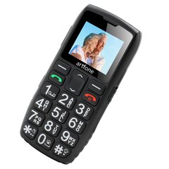 Телефон для пожилых людей Artfone C1+, Dual SIM, Black (LT, LV, EE, RU ) цена и информация | Мобильные телефоны | hansapost.ee