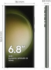 Смартфоны Samsung S23 256 GB Зеленый цена и информация | Мобильные телефоны | hansapost.ee