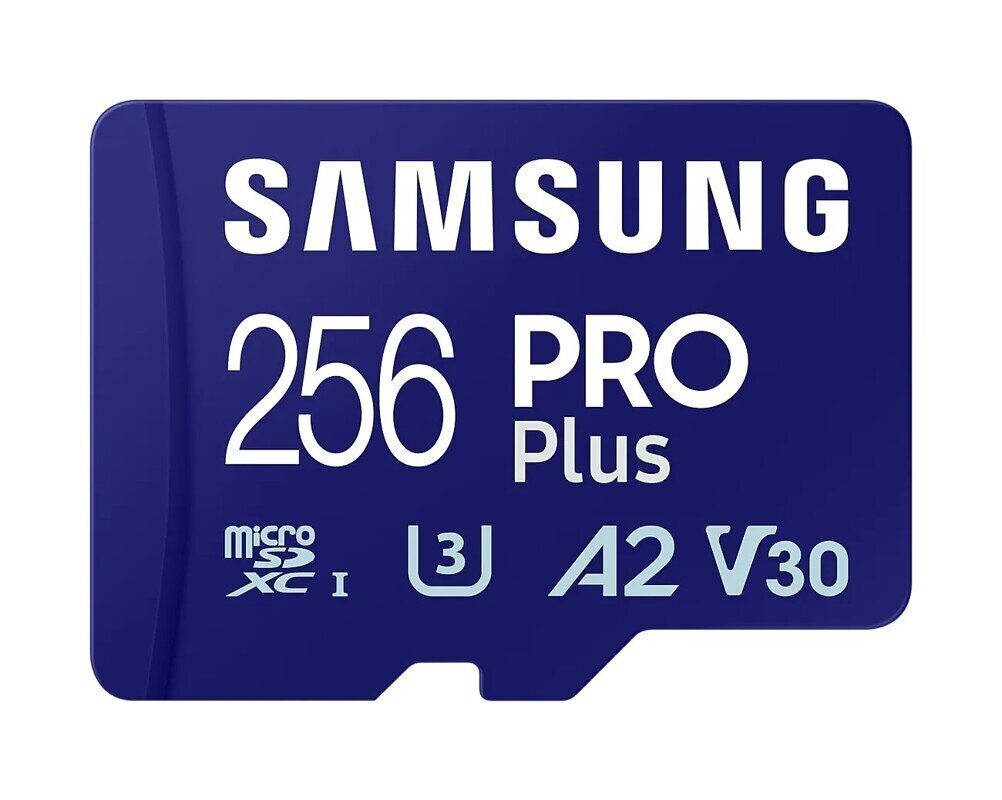 Mälukaart Samsung Pro Plus, 2023, microSDXC, 256 GB, sinine цена и информация | Mälukaardid mobiiltelefonidele | hansapost.ee