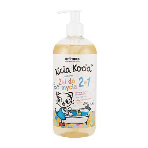 Õrn pesugeel 2in1 Momme Mother & Baby Natural Care Kitty Cat, 500ml hind ja info | Laste ja ema kosmeetika | hansapost.ee