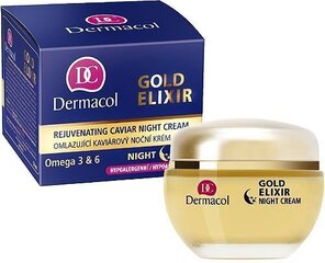 Омолаживающий ночной крем с экстрактом икры Dermacol Gold Elixir Caviar, 50 мл цена и информация | Кремы для лица | hansapost.ee