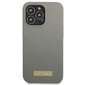 Guess GUHMP13LSPLG iPhone 13 Pro | 13 6,1" szary|grey hard case Silicone Logo Plate MagSafe hind ja info | Telefonide kaitsekaaned ja -ümbrised | hansapost.ee