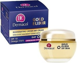 Päevane näokreem Dermacol Gold Elixir Rejuvenating Caviar 50 ml цена и информация | Кремы для лица | hansapost.ee