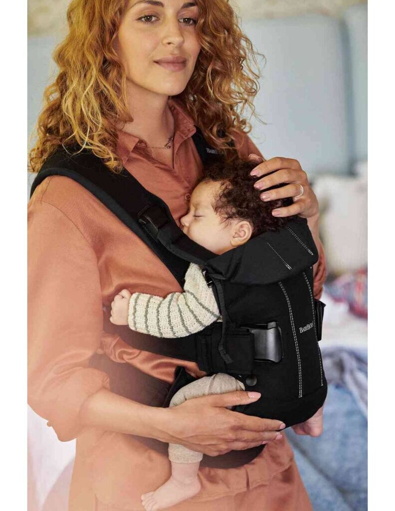 BabyBjorn Baby Carrier One Cotton Mix, must цена и информация | Kõhukotid, kandekotid | hansapost.ee