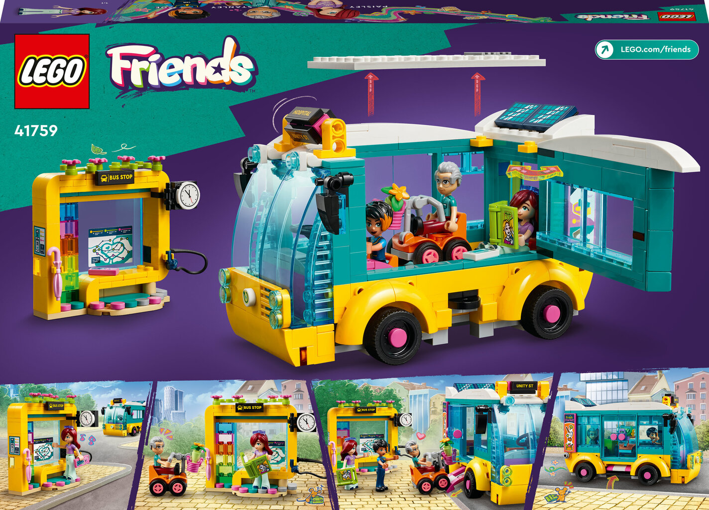 41759 LEGO® Friends Heartlake linnabuss hind ja info | Klotsid ja konstruktorid | hansapost.ee