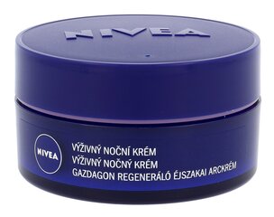 Öökreem tundlikule ja kuivale nahale Nivea Rich Regenerating 50 ml цена и информация | Кремы для лица | hansapost.ee