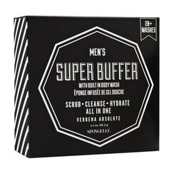 Спонж для тела, пропитанный мужским гелем для душа Spongelle Super Buffer Verbena Absolut, 99,2 г цена и информация | Масла, гели для душа | hansapost.ee