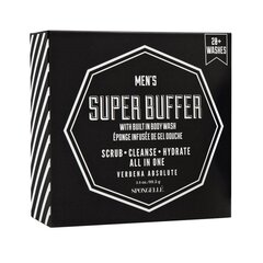 Спонж для тела, пропитанный мужским гелем для душа Spongelle Super Buffer Verbena Absolut, 99,2 г цена и информация | Масла, гели для душа | hansapost.ee