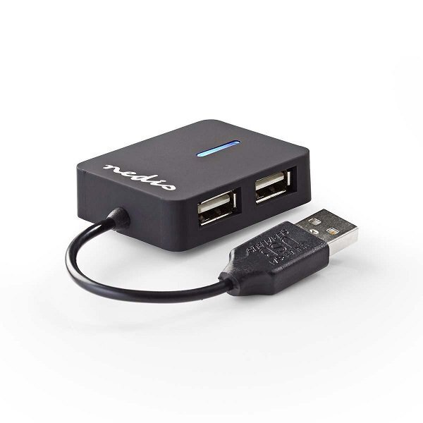 Nedis UHUBU2410BK USB Hub - Splitter hind ja info | USB adapterid ja jagajad | hansapost.ee