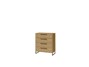 Комод ADRK Furniture Aria 4S, коричневый цвет цена и информация | Комоды | hansapost.ee