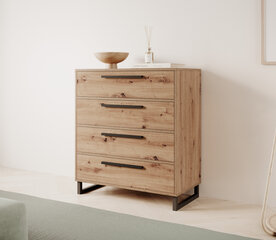 Комод ADRK Furniture Aria 4S, коричневый цвет цена и информация | Комоды | hansapost.ee