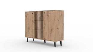 Комод ADRK Furniture Ika, коричневый/черный цвет цена и информация | Комоды | hansapost.ee