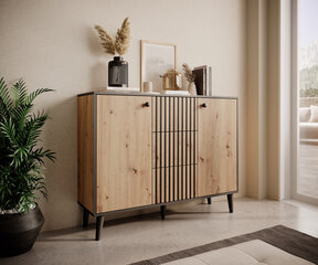Комод ADRK Furniture Fadi, коричневый/черный цвет цена и информация | Комоды | hansapost.ee