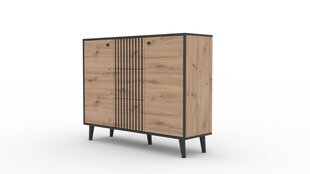 Комод ADRK Furniture Fadi, коричневый/черный цвет цена и информация | Комоды | hansapost.ee