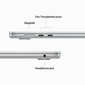 Macbook Air 15” Apple M2 8C CPU, 10C GPU/8GB/256GB SSD/Silver/INT - MQKR3ZE/A hind ja info | Sülearvutid | hansapost.ee