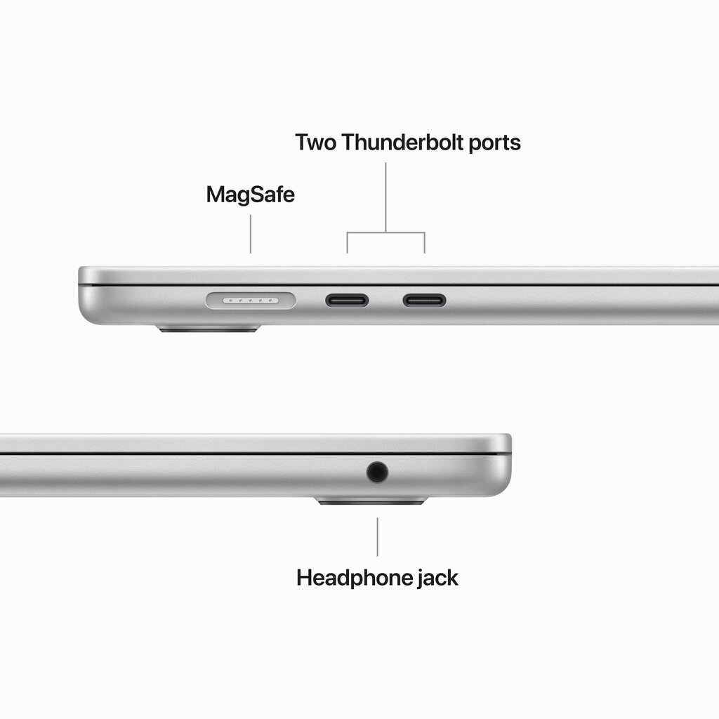 Macbook Air 15” Apple M2 8C CPU, 10C GPU/8GB/256GB SSD/Silver/RUS - MQKR3RU/A hind ja info | Sülearvutid | hansapost.ee