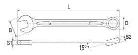 14mm lehtsilmusvõti 0343 цена и информация | Механические инструменты | hansapost.ee