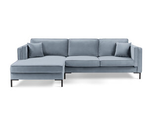 Угловой диван Luis 5, голубой/черный цвет цена и информация | Диваны | hansapost.ee