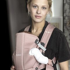 BabyBjorn Baby Carrier Mini Cotton, dusty pink hind ja info | Kõhukotid, kandekotid | hansapost.ee