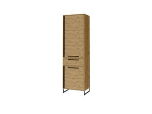 Шкаф ADRK Furniture Aria, коричневый/черный цвет цена и информация | Шкафчики в гостиную | hansapost.ee