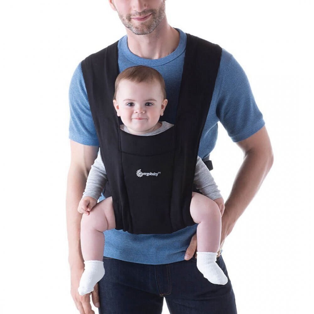 Ergobaby kandekott Embrace, pure black цена и информация | Kõhukotid, kandekotid | hansapost.ee