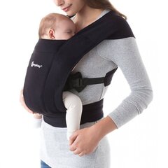 Ergobaby kandekott Embrace, pure black hind ja info | Kõhukotid, kandekotid | hansapost.ee