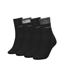 Calvin Klein naiste sokid 4pk, must hind ja info | Sokid naistele | hansapost.ee