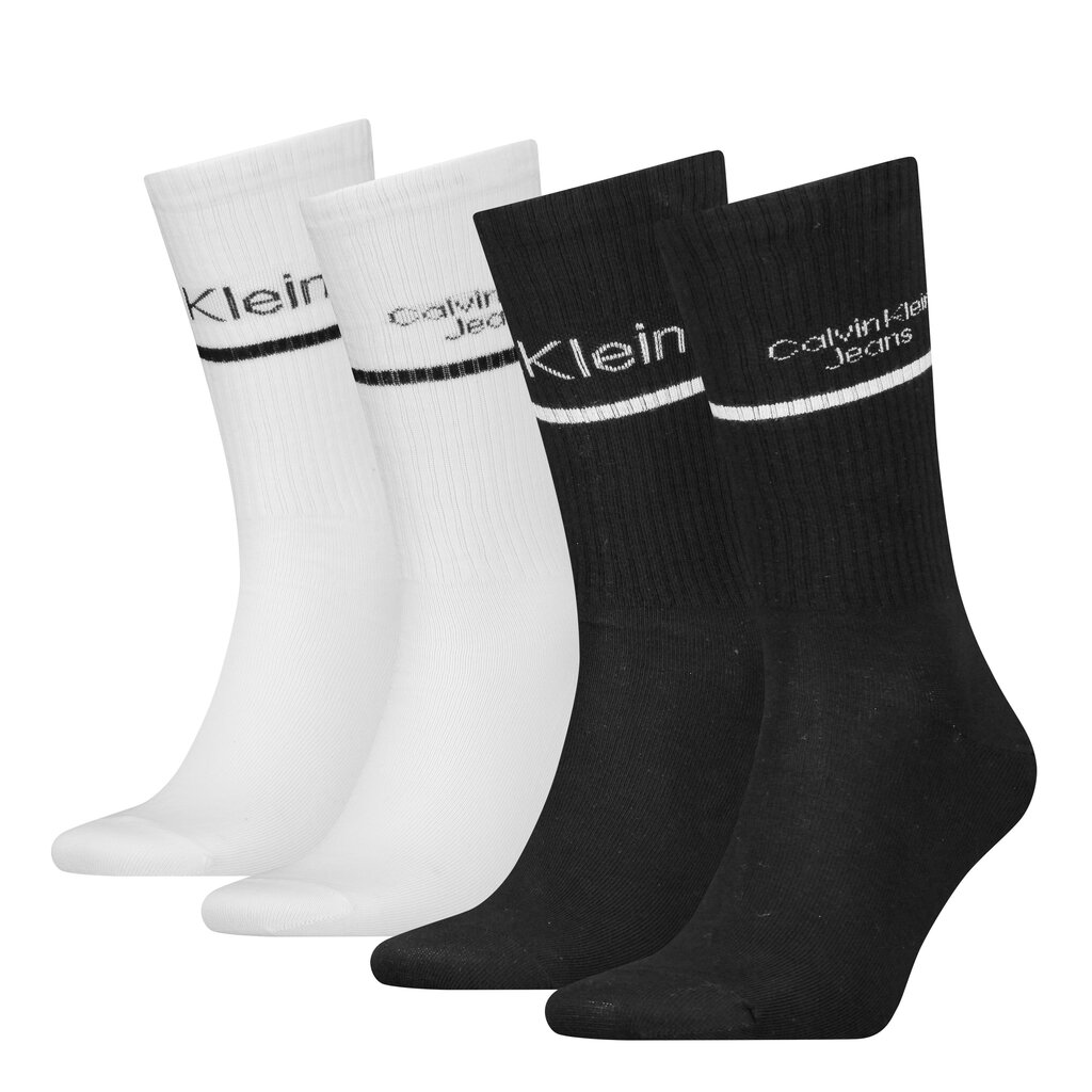 Calvin Klein meeste sokid 4pk kinkekarbis, must-valge цена и информация | Sokid meestele | hansapost.ee