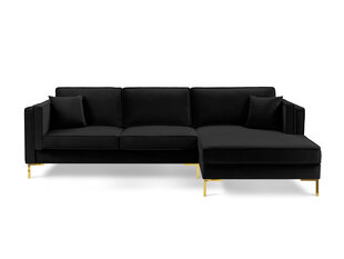 Угловой диван Luis 5, черный/золотой цена и информация | Диваны | hansapost.ee
