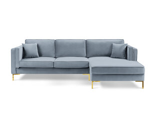 Nurgadiivan Luis 5, helesinine/kuldne price and information | Sofa beds and sofas | hansapost.ee