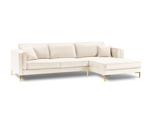 Правый угловой диван Luis 5, цвет бежевый/золотой цена и информация | Диваны | hansapost.ee