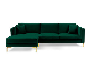 Левый угловой диван Luis 5, зеленый/золотой цвет цена и информация | Диваны | hansapost.ee